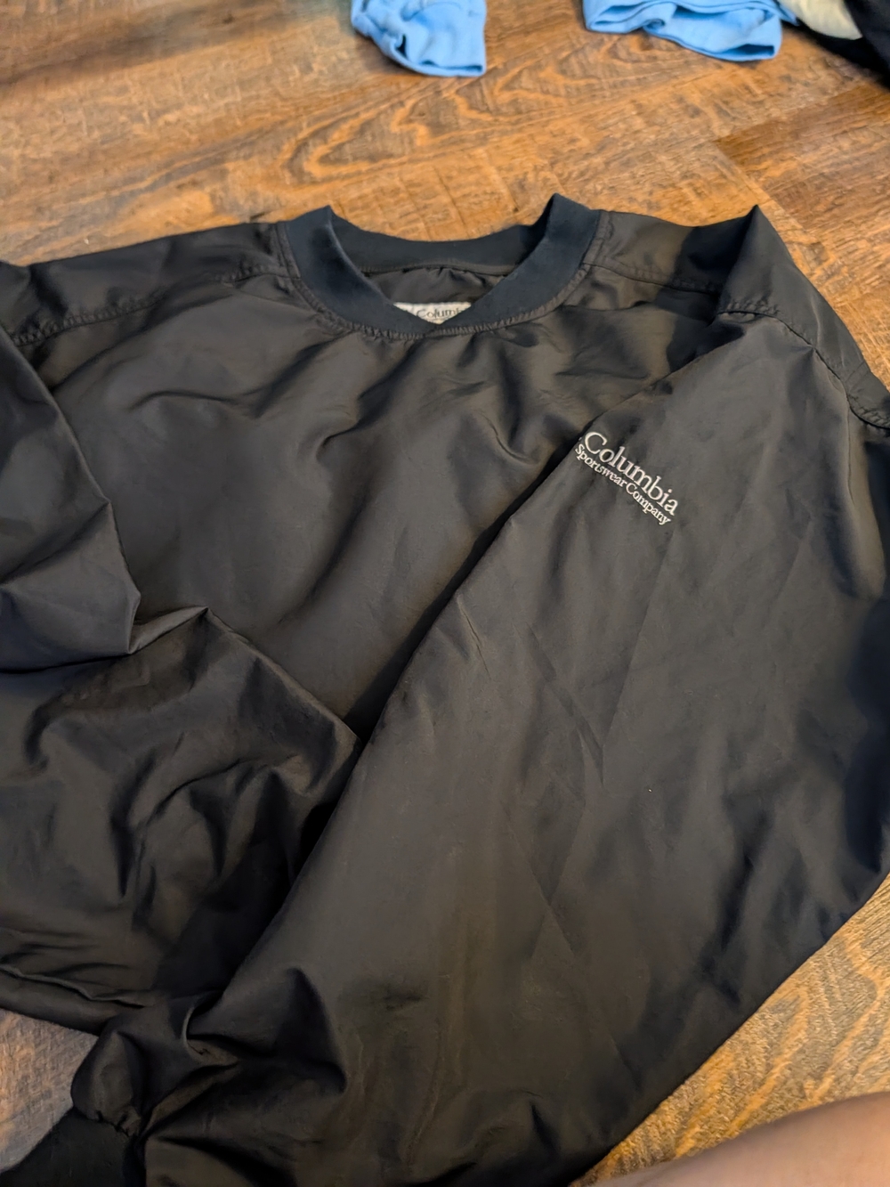 Columbia Black Crewneck Sweatshirt with Logo